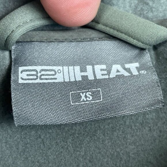 32 Degrees Heat Womens XS Green Full-Zip Hoodie Softshell Jacket a1684 - Picture 6 of 11